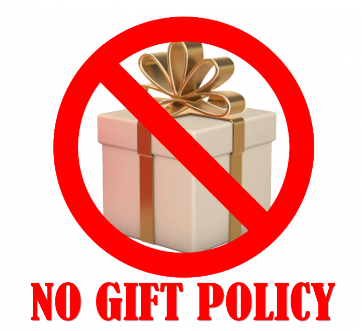 มาตรการงดให้ หรือรับของขวัญ หรือประโยชน์อื่นใด (No Gift Policy) ในการดำเนินงานและเทศกาลสำคัญ